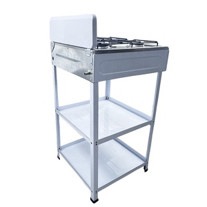 <span class=keywords><strong>Cocina</strong></span> de <span class=keywords><strong>Gas</strong></span> Ridax para Uso Doméstico con Soporte, <span class=keywords><strong>Cocina</strong></span> de <span class=keywords><strong>Gas</strong></span> Independiente con <span class=keywords><strong>4</strong></span> Quemadores y Estante - Product Image 4