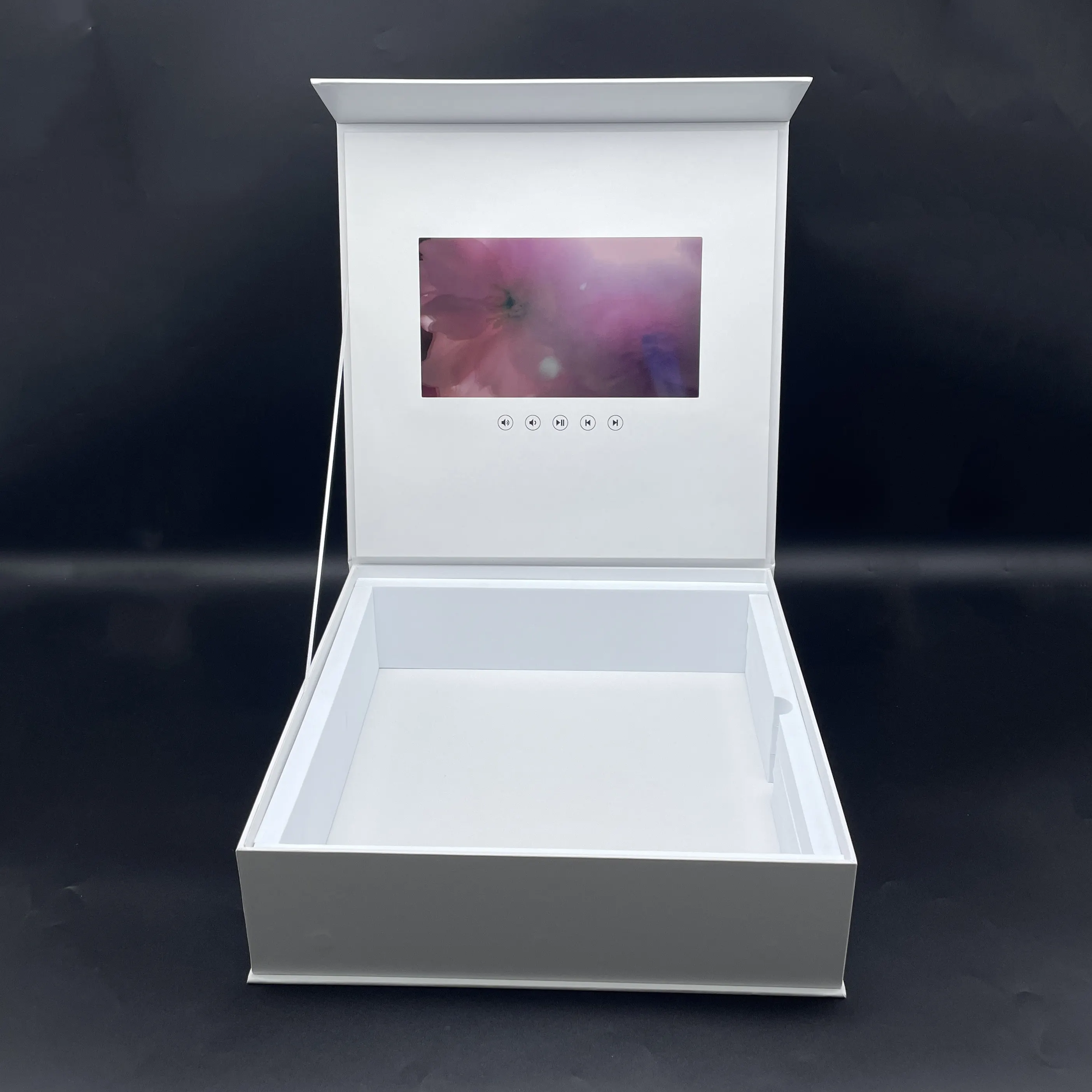 Oem cina all'ingrosso personalizzato di lusso display digitale scatola di carte schermo lcd regalo video marketing box