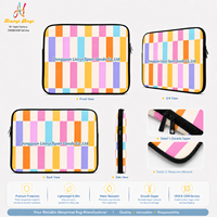 Fabricant d'étuis pour ordinateur portable OEM, étui pour ordinateur portable en néoprène sur mesure avec fermeture éclair, poignée et doublure douce, avec support d'échantillon