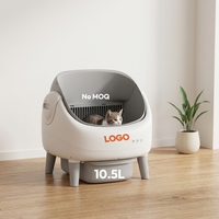 Bac à litière pour chat intelligent, grand espace, entièrement automatique, autonettoyant, anti-odeur, en plastique, modèle OEM ZS9, 5,5 kg, accessoire premium