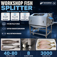 Petit Atelier Machine à Fendre le Poisson SUS304 Lame Circulaire pour Poisson-chat Courbine Jaune Bar Tilapia Coupe Papillon
