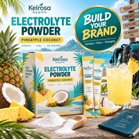 Compléments énergétiques pour la musculation en marque blanche OEM, mélange d'hydratation, boisson électrolytique, poudre de noix de coco électrolytique