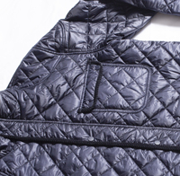 Veste matelassée légère en nylon ripstop résistante à l'eau et au vent pour homme, idéale pour les activités de plein air, le travail agricole et les tenues de campagne, automne-printemps