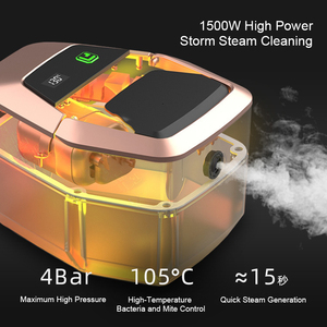 Limpiador a Vapor para el Hogar y el Automóvil, Vaporizador Ajustable de 3 Niveles para Limpieza con Pantalla de Temperatura, Calentamiento Rápido en 15s, Vapor Potente - Product Image 5