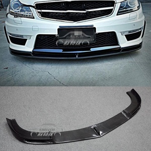 Alerón Inferior de Fibra de Carbono Estilo V, Divisor de Parachoques Delantero para Mercedes Benz W204 C63, Kit de Carrocería - Product Image 1