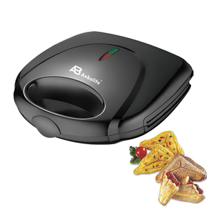 Anbolife - <span class=keywords><strong>Meilleur</strong></span> appareil à petit-déjeuner - Plaques à gaufres - Appareil à sandwich électrique compact automatique à 2 tranches avec contrôle de la température antiadhésif - Product Image 1