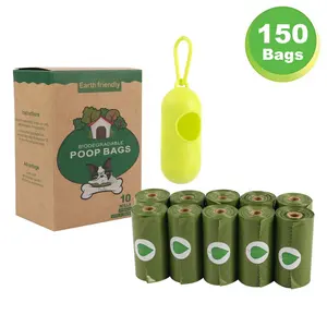 Pet fornecimentos Personalizado Impresso Sacos de Cocô de Cachorro Biodegradáveis com um dispensador