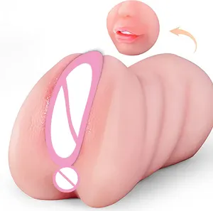 Vagina realista de silicone para masturbação masculina, máquina anal oral, copo de avião, bichano, brinquedo sexual para homens