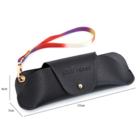 Bestpackaging Portable en cuir porte-lunettes de soleil lunettes sac souple lunettes de lecture porte-lunettes sac pour les voyages en plein air