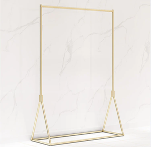 Bền vàng kim loại bán lẻ hiển thị đứng cho quần áo, giày dép và túi xách cửa hàng đồ đạc - Product Image 3