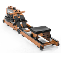 Venta al por mayor profesional de calidad duradera Cardio Training Gym Fitness Power Equipment agua de madera y máquina de remo magnética