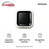 Module UART basse consommation à détection d'empreintes digitales capacitif BFM224H pour serrure de porte intelligente, coffre-fort, interphone de portail, 100 utilisateurs