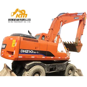 Doosan-excavadora de segunda mano 210W-7/140W/150W/220lc-7/210/225/300, venta en shanghai en buen estado de trabajo