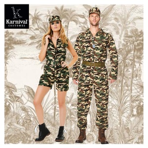 Ensemble de costumes tactiques d'Halloween pour hommes en gros (ODM) – Combinaison de cosplay pour adultes, tenue camouflage avec chapeau et ceinture, inspirée des films et séries TV - Product Image 1