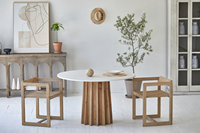Meubles de salle à manger en béton vintage meubles nordiques wabi sabi mobiliario table centrale mesa ensemble de table à manger
