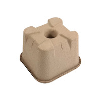 Boîte à charbon en pâte de papier écologique avec couvercle, support de rangement biodégradable pour charbon, organisation, vente en gros