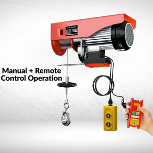 高品質ポータブルリフティングワイヤーロープミニ電動ホイスト500kg電動ウインチ単相電動ホイスト家庭用ワークショップ向け - Product Image 4