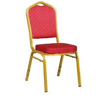 Empilage de pieds en or rouge, tissu doux et élégant, chaises de Banquet de fête pour événement