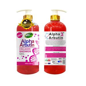 Gel Douche Alpha Arbutine Collagène Marque Privée Blanchissant Exfoliant Sel <span class=keywords><strong>de</strong></span> Bain Hydratant Gel Douche Nourrissant - Product Image 1