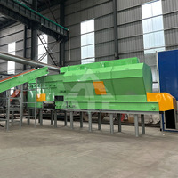 Machine de criblage automatique de tambour de séparateur d'air de déchets solides de 400T/D ligne de machine de tri d'ordures de déchets de ville de MSW