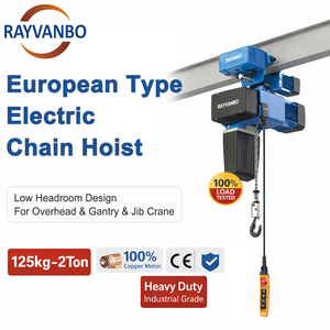 Fournisseur chinois 220V 380V 500kg 0.5 1 1.5 2 tonnes palan à moteur à botte <span class=keywords><strong>de</strong></span> levage palan à chaîne électrique pour grue - Product Image 1