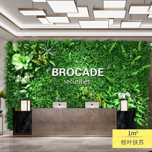 Mur végétal artificiel, plantes vertes, fleurs en plastique forgées, herbe, décoration murale, image de fond, balcon, pelouse verte, mur - Product Image 2