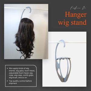 En gros Portable En Plastique DIY Chapeaux Cintre Amovible Affichage Cheveux Suspendus Perruque Stand Voyage Amical Stand Perruque Cintre - Product Image 3