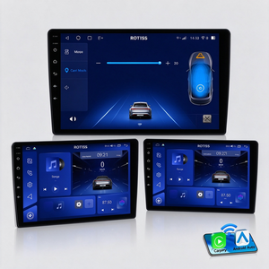 Lecteur multimédia de voiture Android 15, lecteur CD, GPS, écran IPS 1280*800, intégré 1DIN/2DIN, CarPlay sans fil, Android Auto - Product Image 1