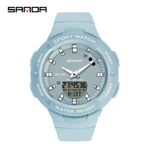 SANDA 6005 Luxury <b>Ladies</b> Sports <b>Watch</b> Brand New Multifunction LED <b>Digital</b> Quartz with Waterproof Feature Alarm Relogio Feminino - Product Image 1