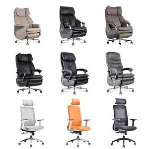 كرسي أريكة كهربائي وظيفي من الجلد ، أفضل مكتب تدليك جلد تنفيذي - Product Image 4