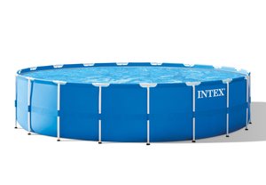 Ensemble de <span class=keywords><strong>piscine</strong></span> <span class=keywords><strong>hors</strong></span> <span class=keywords><strong>sol</strong></span> gonflable ronde <span class=keywords><strong>INTEX</strong></span> 15FT facile à installer modèle 28158 - Product Image 2