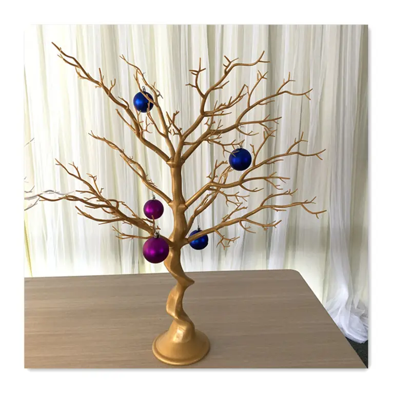 wedding decoration silver tree wedding table centerpieces Manufacturer Artificial White Plastic Tree Table Decoration