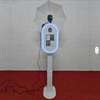 Kolom Pengangkat Layar Sentuh DSLR/Kamera/Smartphone YPT untuk Photo Booth Pesta, Cetak Swadaya, Konstruksi Logam, Tinggi Dapat Disesuaikan