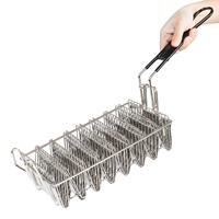 Panier à tacos pliable mexicain à 4/6/8 compartiments, support en forme de V pour rouleaux de tortillas de maïs, support à tacos en acier inoxydable, crochet simple antidérapant