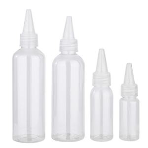 ขวดบีบพลาสติก PET ใส ขนาด 1 ออนซ์ 2 ออนซ์ 4 ออนซ์ 8 ออนซ์ 30 มล. 60 มล. 120 มล. 250 มล. 500 มล. พร้อมหัวจ่ายน้ำมันแบบแหลมและฝาเกลียว - Product Image 4