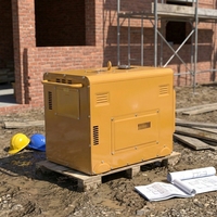 JiWei Power 800W 8kW Einphasiger Leiser Dieselgenerator mit Autostart Offenes Rahmendesign Geräuscharmer Alternator