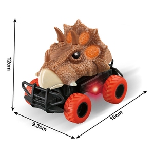 Voiture dinosaure télécommandée jouet voiture télécommandée drôle voiture télécommandée mélangée à la lumière mini dino voiture radio jouets - Product Image 1