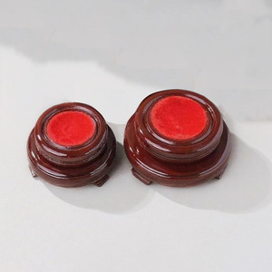 Base de Exhibición de Madera para Decoración del Hogar u Oficina, Adornos, Otros Productos de Cristal, Bola de Cristal Giratoria Redonda de Doble Capa - Product Image 3