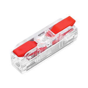 Компактный пресс-коннектор для проводов: прозрачная клеммная колодка «один вход — один выход» для быстрого соединения - Product Image 1