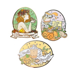 Insignia de Metal Personalizada Negro Niquelado Wanda <span class=keywords><strong>Vision</strong></span> Diseño Familiar Insignia de Solapa Diseño Pin en Pin - Product Image 2