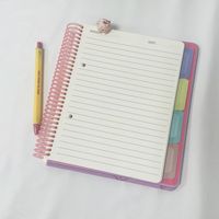 Planificateurs d'entreprise en spirale en PP en gros, fournitures de bureau et scolaires personnalisées, papier ligné, agenda, carnet de notes