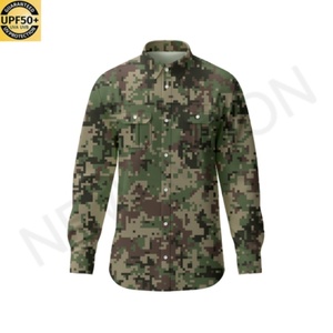 Custom Printed Fishing Shirt Anti-UV Camouflage Fishing Apparel <b>Long</b> <b>Sleeve</b> Fishing Hoodie Logo for Men and Women - Product Image 3