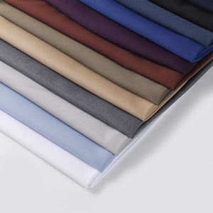 2025 haute qualité doux Polyester Viscose sergé hommes tissu 290 G/M plaine <span class=keywords><strong>anglais</strong></span> Enge arabe tissus pour garçon pantalon costume - Product Image 4