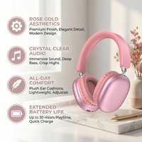 BT 5.3 IPX3 Headset Olahraga Nirkabel On-ear dan Over-ear, Headset Latensi Rendah, Suara Stereo, Pabrik OEM