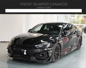 ชุดแต่งกันชนหน้าคาร์บอนไฟเบอร์แบบสปอร์ต แอโรไดนามิก สำหรับ <span class=keywords><strong>Audi</strong></span> <span class=keywords><strong>RS5</strong></span> B9.5 <span class=keywords><strong>Sportback</strong></span> ปี 2020-2024 - Product Image 3