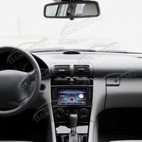 BaoShang Pantalla Carplay Audio mobil, 8.0 inci Android 13 untuk Mercedes Benz C W203 2004-2007 Gps Android Auto 4G LTE Radio Voiture