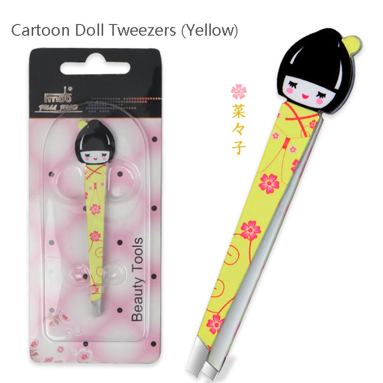 แหนบตุ๊กตาการ์ตูน (สีเหลือง)