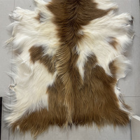 Tapis en fourrure de chèvre véritable, tapis en fourrure pour salon