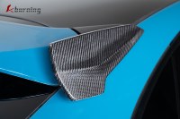 Pour Porsche Cayenne 2018 2019 2020 2021 2022 2023 2025 9Y0 Coupé : Garniture de vitre arrière et aileron de toit améliorés en fibre de carbone sèche TKT
