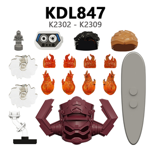 KDL847 ซูเปอร์ฮีโร่ แฟนทาสติกโฟร์ มิสเตอร์ ฟังก์กันต้า กาลาคตัส ธิง แฮร์บี้ พร้อมอุปกรณ์เสริม ตัวต่อขนาดเล็ก ของเล่นพลาสติกสำหรับเด็ก - Product Image 6